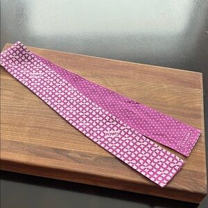 Coach Signature print silk scarf tie wrap